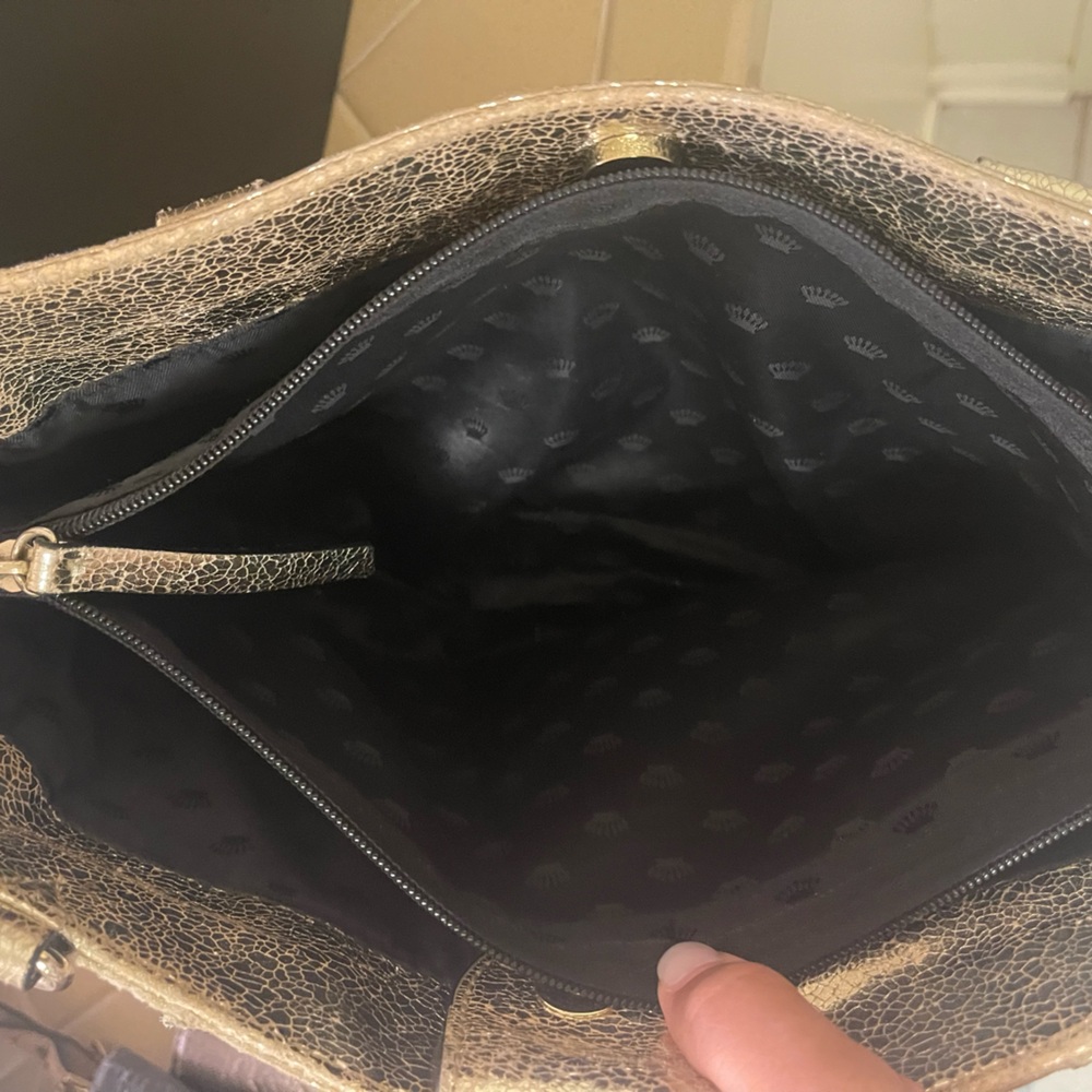 Juicy Couture Shimmery Gold Tote with Front Pocket - Picture 7 of 8